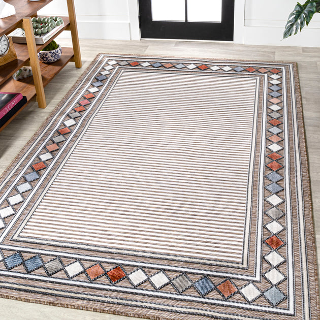 Jonathan Y Sebastian Area Rug Brown/Ivory 2