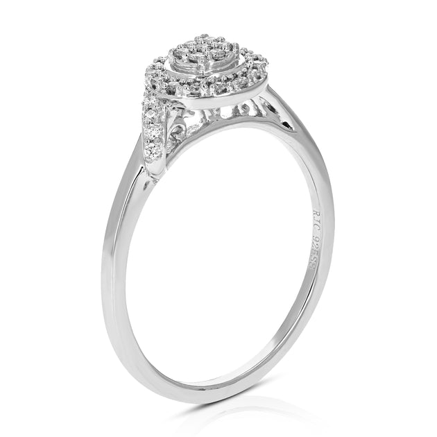 Vir Jewels Lab Grown Diamond Engagement Ring Silver US 7 4