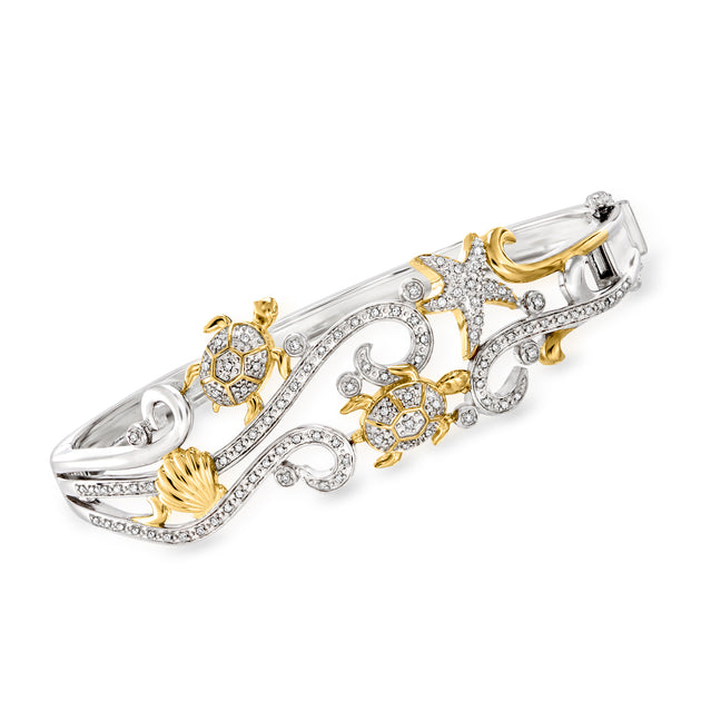 Ross-Simons Sea Life Bangle Bracelet Multi 2