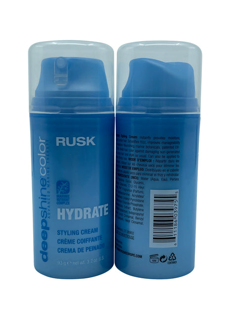 Rusk Deep Shine Color Hydrate Styling Cream Blue 3.2 oz 4