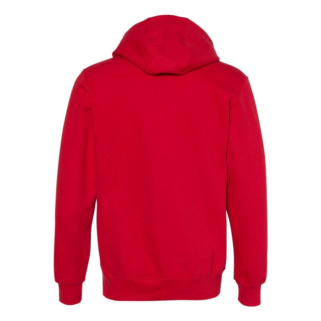 Russell Athletic Cotton Rich Fleece Hooded Sweatshirt Red Medium 3