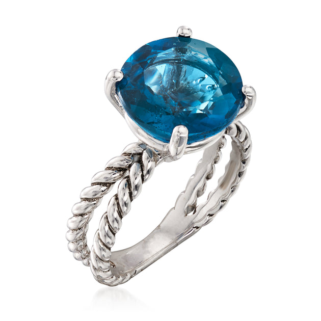 Ross-Simons London Blue Topaz Ring Blue US 9 7