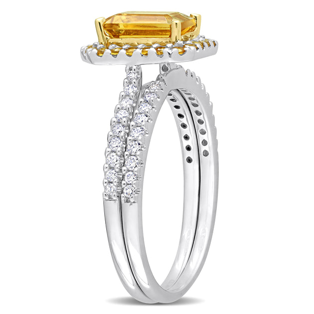Mimi & Max Bridal Ring Set Orange US 9 3