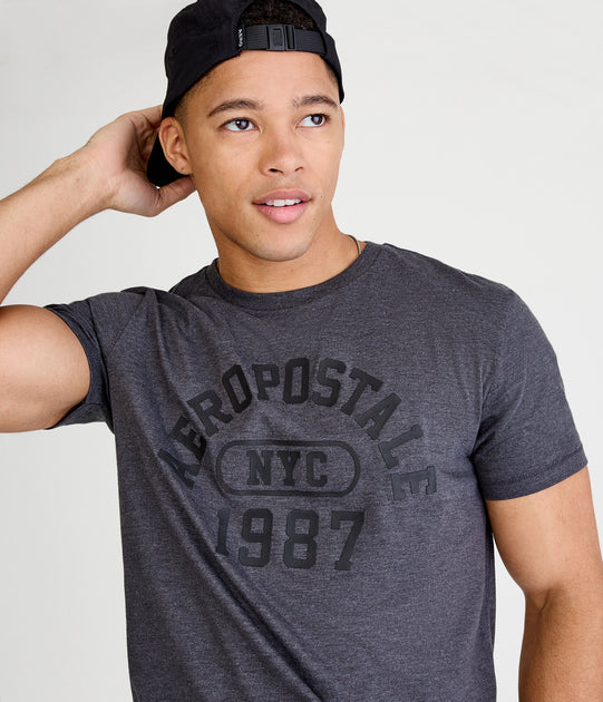 Aeropostale Arch 1987 T-Shirt Grau Medium 2