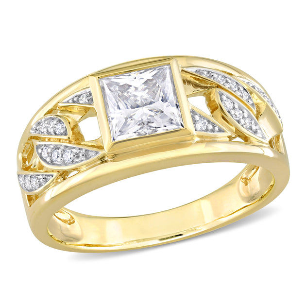 Mimi & Max Moissanite Ring Silver US 9 2