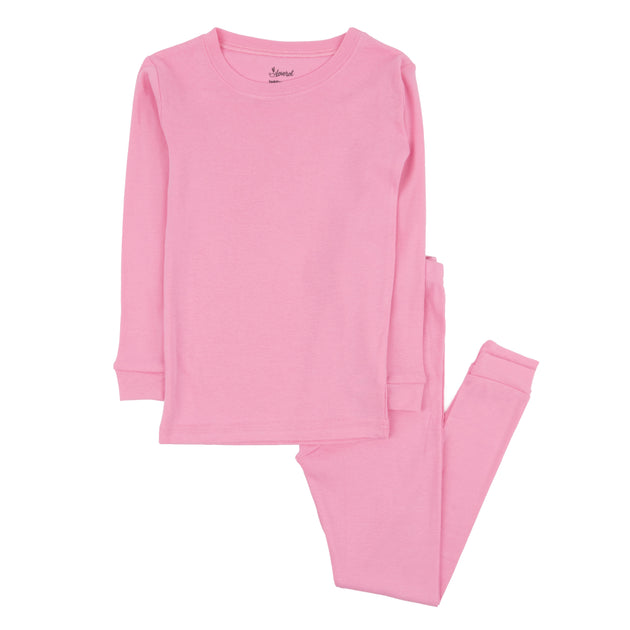 Leveret Kinder Zweiteilige Baumwoll-Pyjamas Orange US 12 2