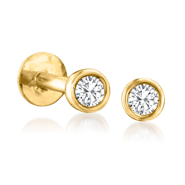 Ross-Simons RS Pure Diamond Stud Earrings Silver 4