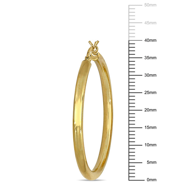 Mimi & Max 40mm Hoop Earrings Gold 7