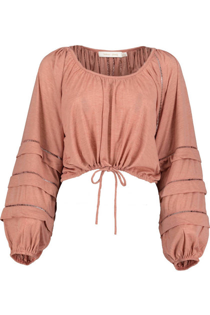Bishop + Young Kiki Drawstring Tee Pink Medium 2