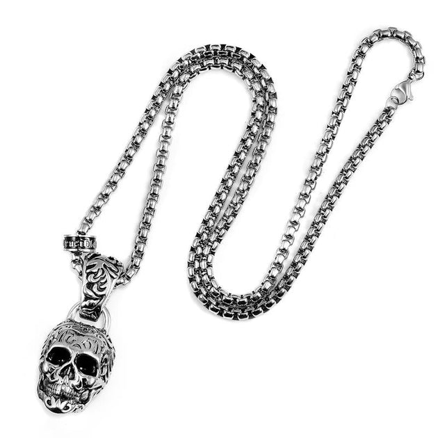Crucible Jewelry Crucible Los Angeles Stainless Steel 35mm Skull