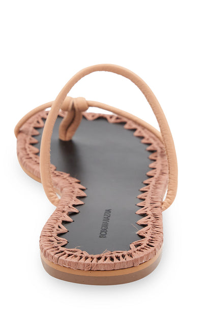 BCBGMAXAZRIA Bali Flat Sandal Brown US 8 4