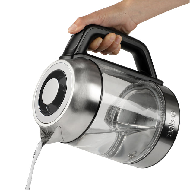 Salton Temperature Control Kettle Tea Steeper 58oz Silver