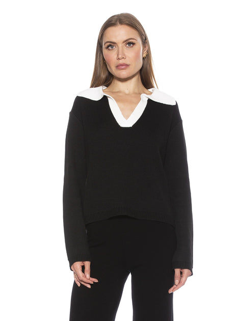 Alexia Admor Evander Pullover Weiß Small 2