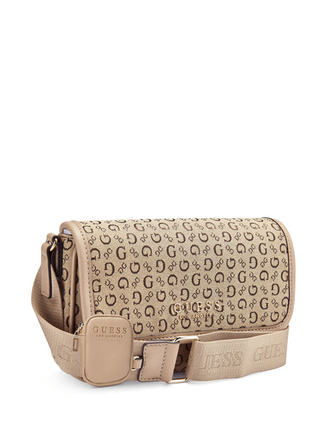 Guess Factory Draven Jacquard Mini Crossbody ShopSimon