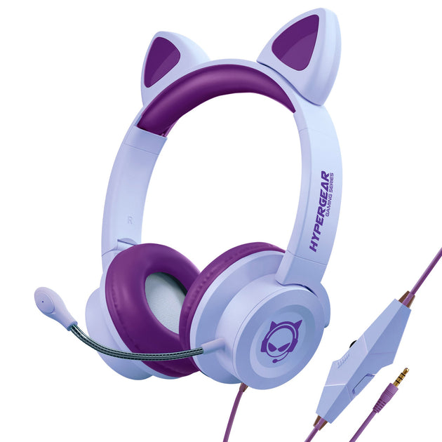 Casque Gaming HyperGear Kombat Kitty Turquoise Violet 3