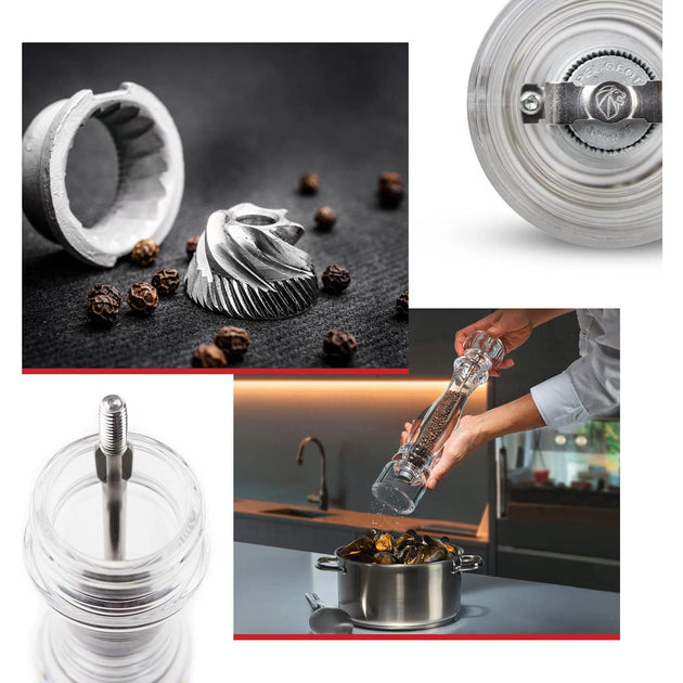 Peugeot Nancy Pepper Mill Acrylic Clear 15-Inch 3
