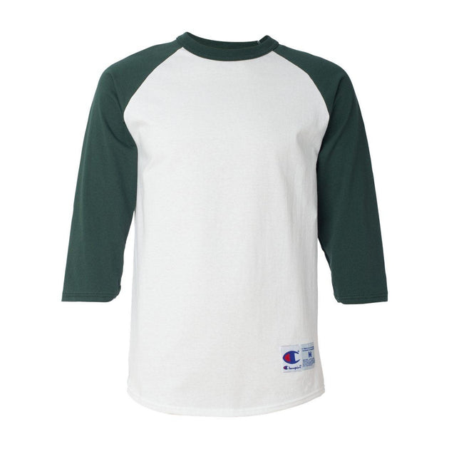  Champion Three-Quarter Raglan Sleeve Baseball T-Shirt Multi Small 2