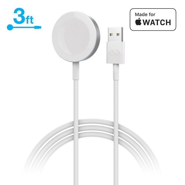 Naztech Magnetic Charging Cable for Apple Watch 3ft White 2