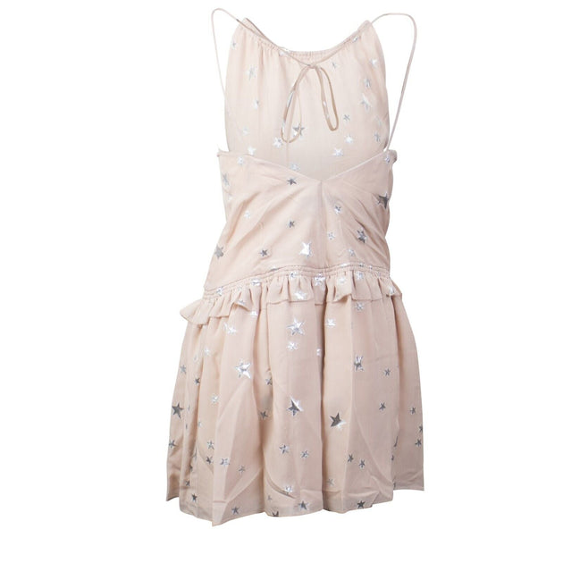 Amiri Stars Fil Coupe Halter Kleid Pink EU 40 4