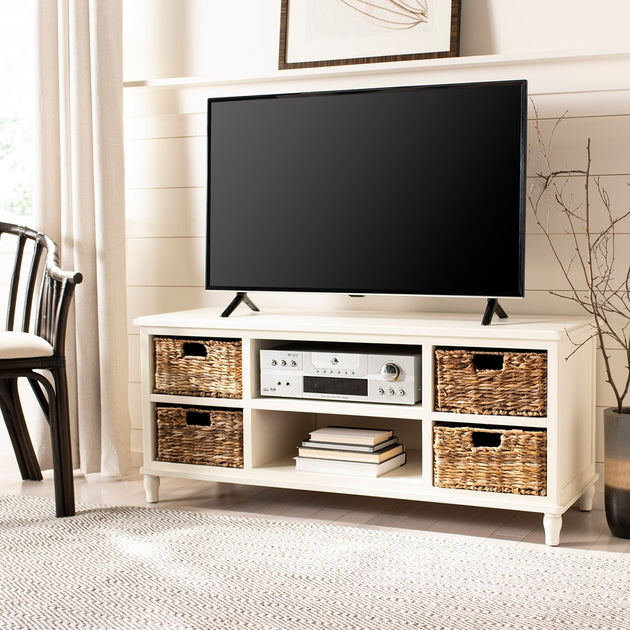 Safavieh Rooney Entertainment Unit White 2