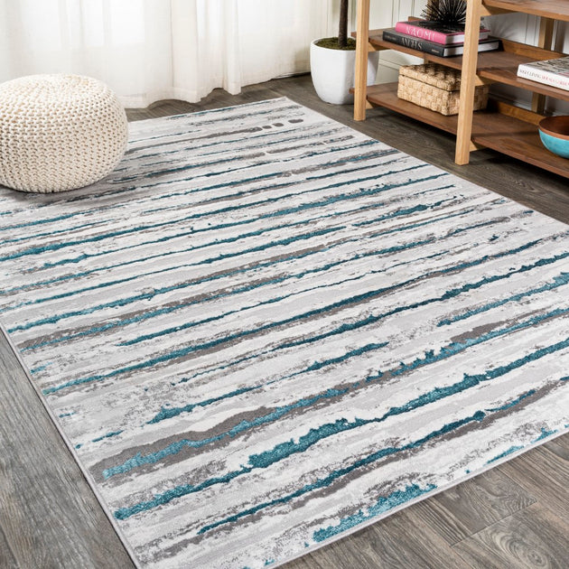 Jonathan Y Batten Area Rug Turquoise 2