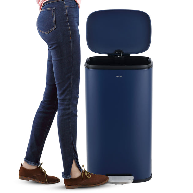 happimess Connor Rectangular Trash Can Stainless Steel 3