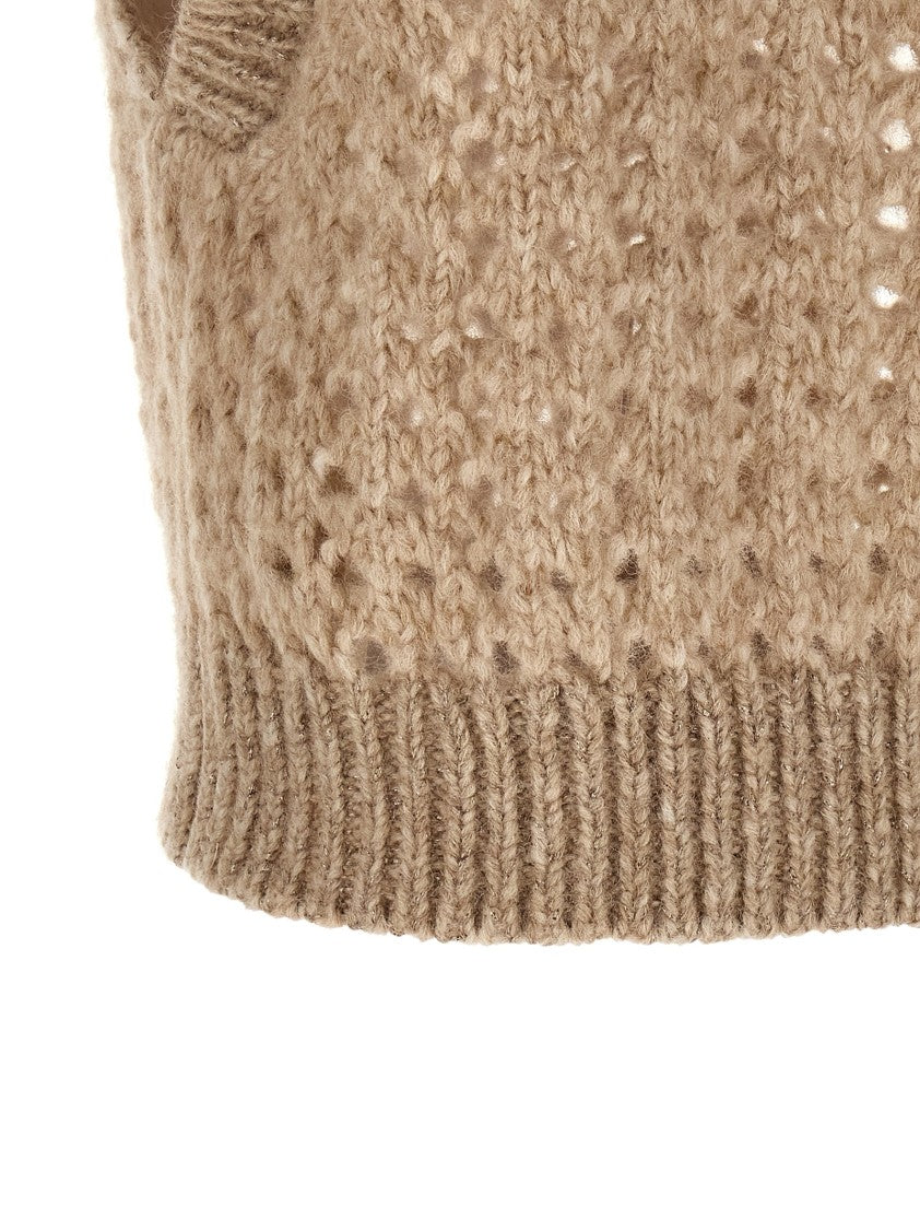 Peserico Lurex Tricot Vest | ShopSimon