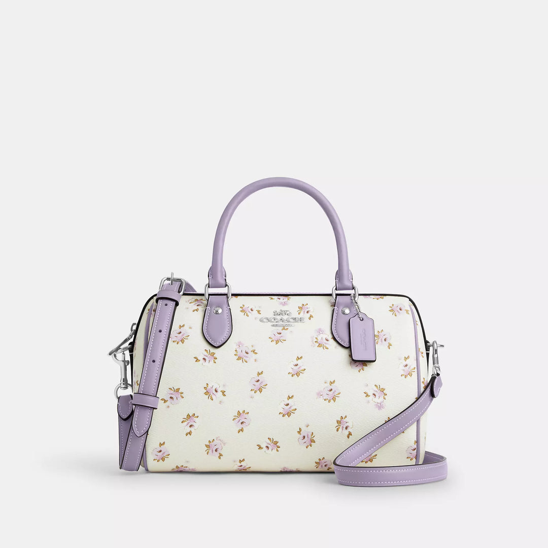 Coach Outlet Rowan Satchel Bag With Floral Print