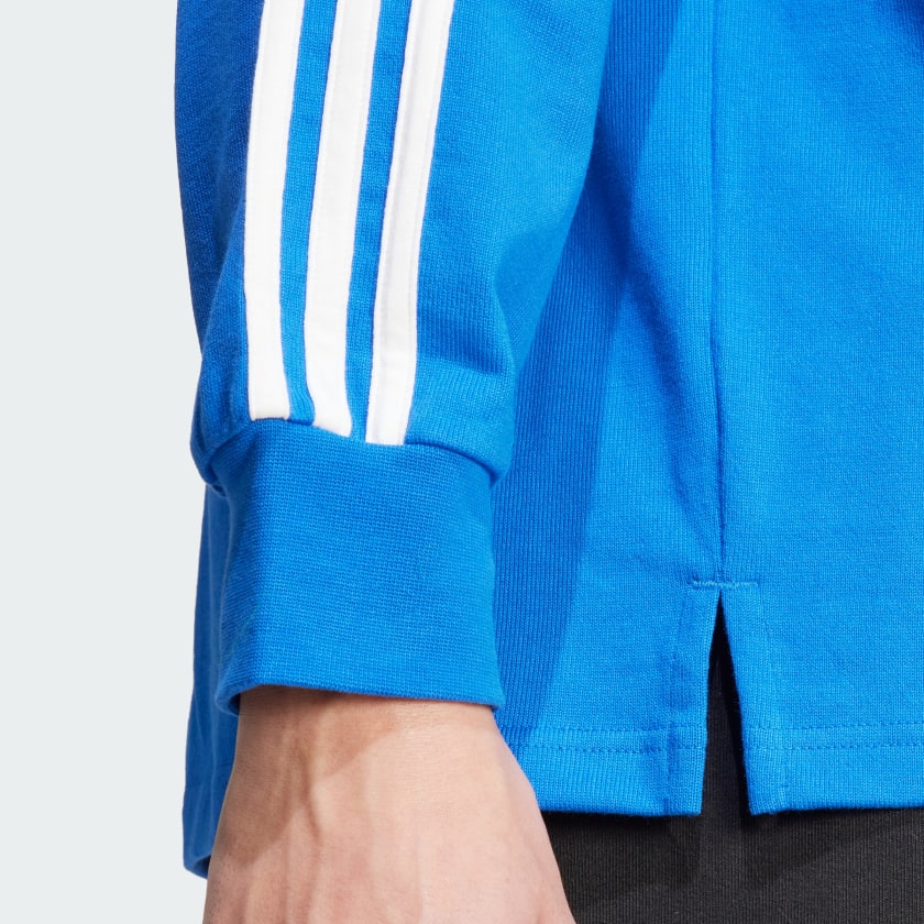 adidas Adicolor Rugby Polo Shirt - Brown | Free Shipping