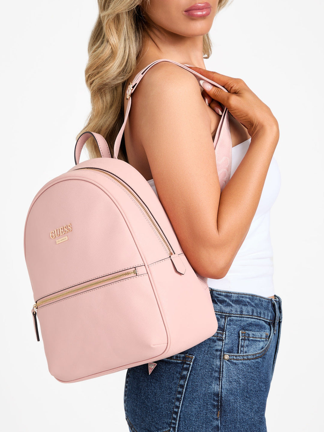 guess mini backpack pink Factory Evan Color-Block Crossbody GUESS Factory Womens Elisa Logo