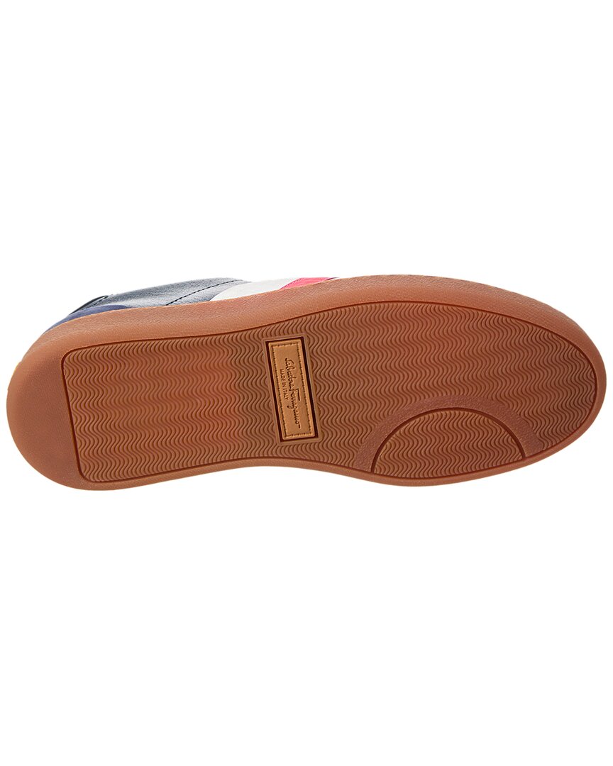Salvatore Ferragamo Ferragamo Garda Low Leather Sneaker | ShopSimon