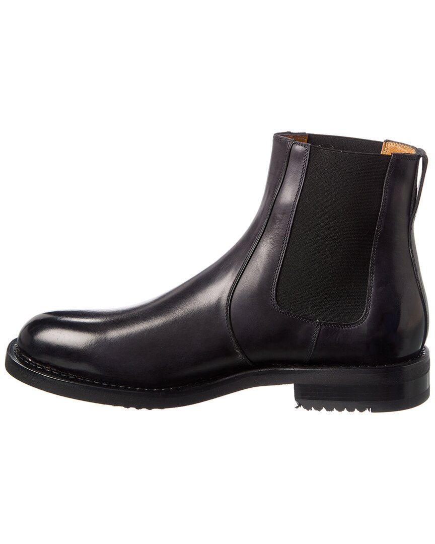 のり　　　　　　　　　　　　　　　　　　　　Ferragamo Ferragamo Men's Clayton Mixed Leather Low-Top Sneakers