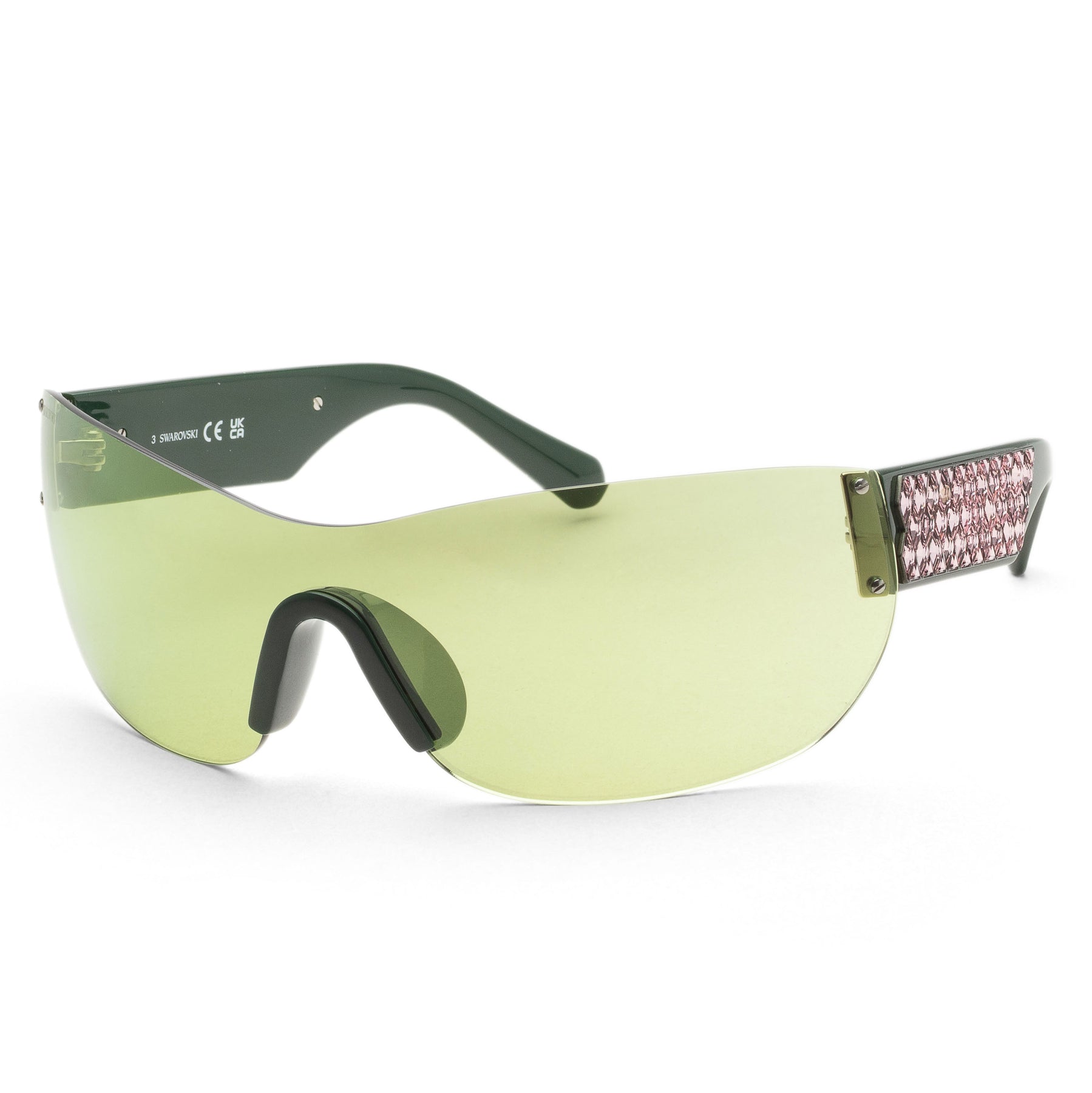 Swarovski Women's Black Rectangular Sunglasses (SK0364-0098Q)