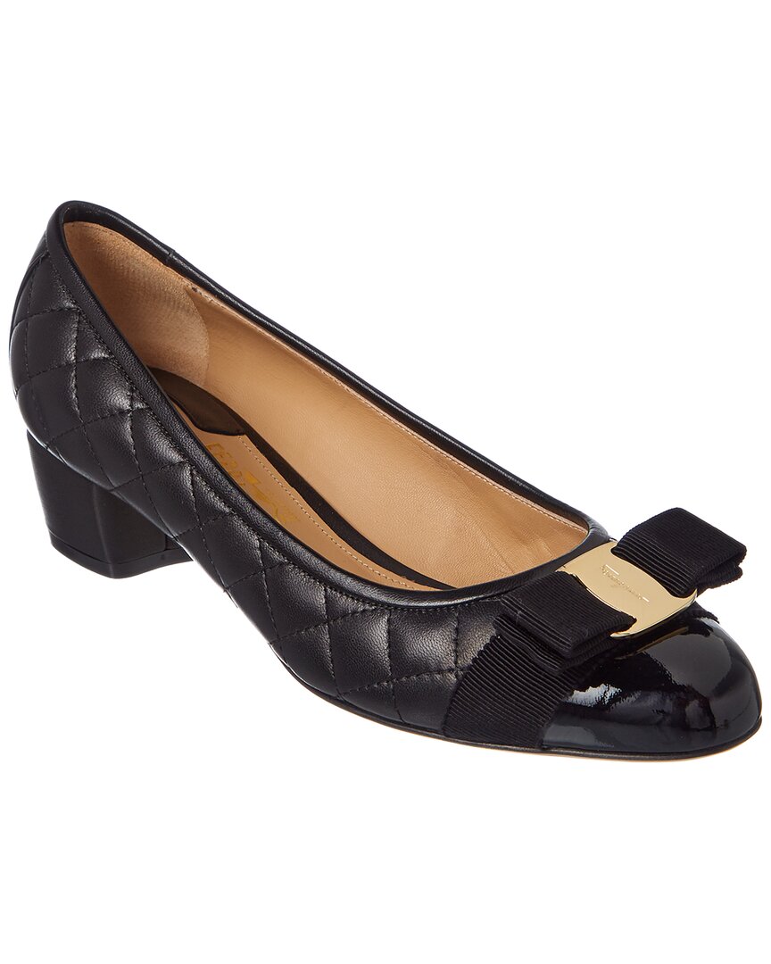 【関税&送料込】Ferragamo Ballerina Vara Quilted In Leather Quilted Vara pump - Women | Ferragamo