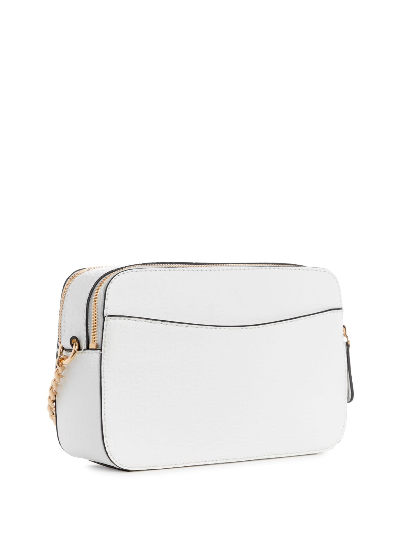 Guess Factory Zakaria Embossed Logo Double-Zip Crossbody | ShopSimon