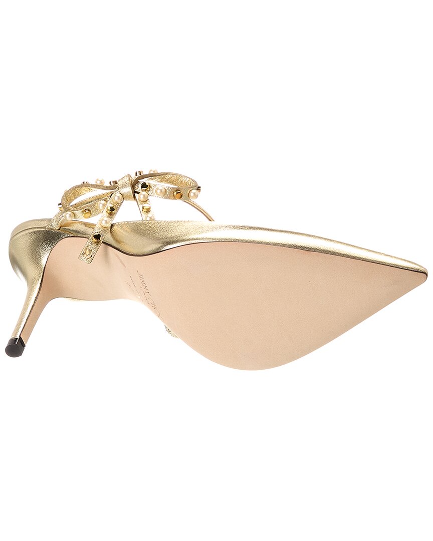 Jimmy Choo Kilia 85 Leather Mule | ShopSimon