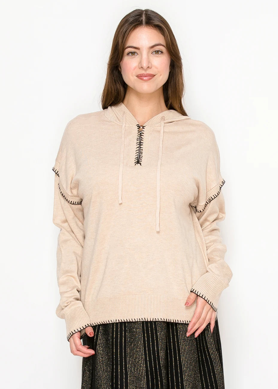 Supreme Cable Hooded Sweater 