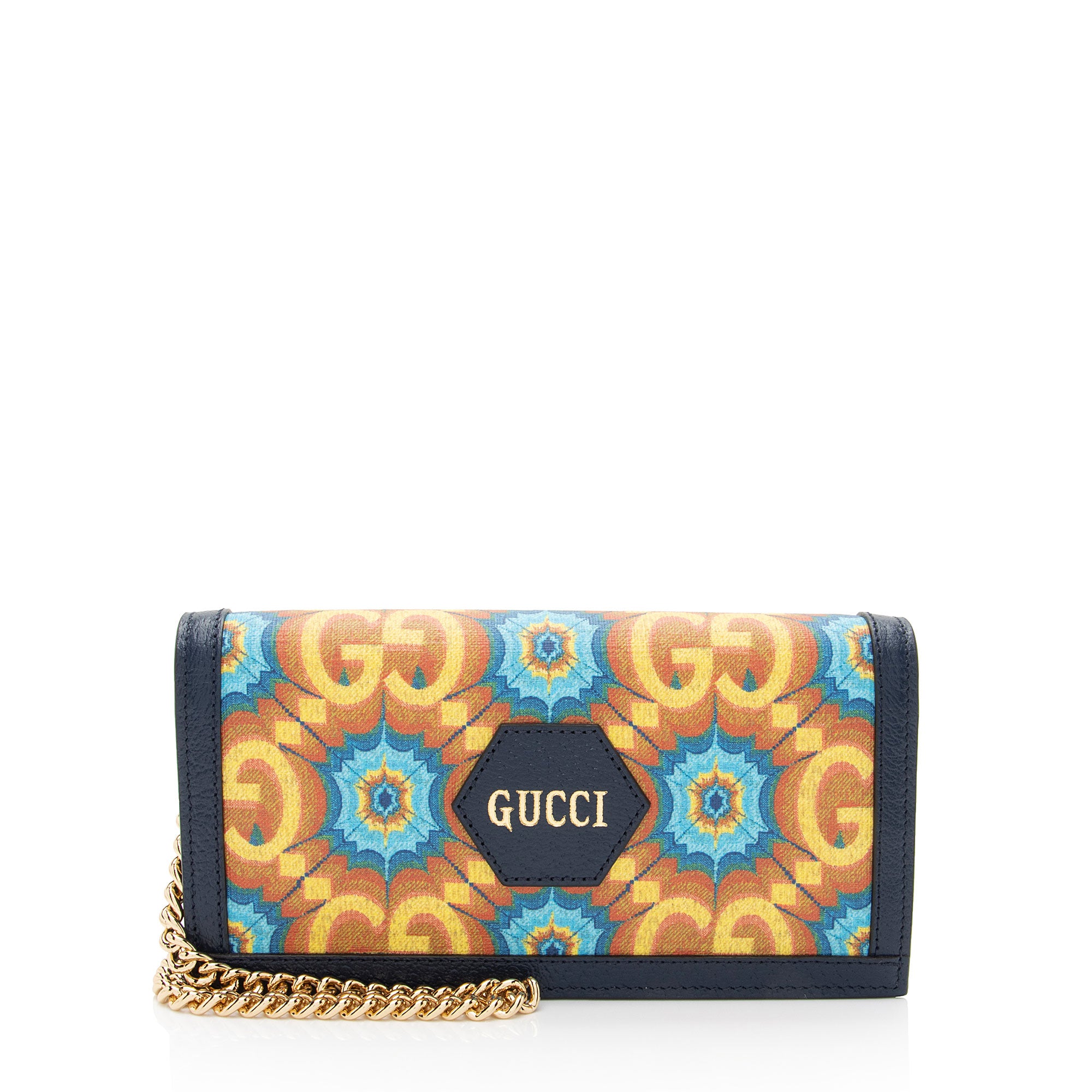 Gucci Gucci GG Kaleidoscope Canvas 100th Anniversary Chain Wallet,Specials : American Fashion Style Bags On Sale