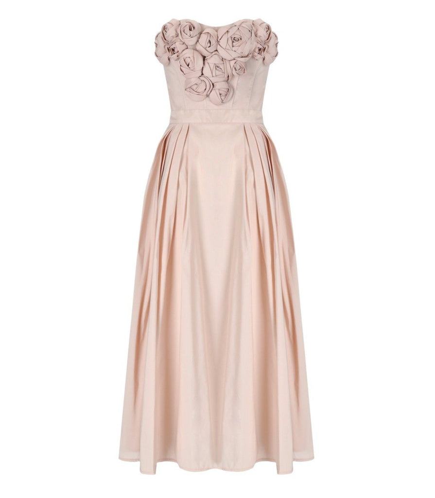 オールインワン・サロペット Elisabetta Franchi Rosa Baby Midi Dress With Roses Elisabetta Franchi Rosa Baby Midi Dress With Roses | ShopSimon