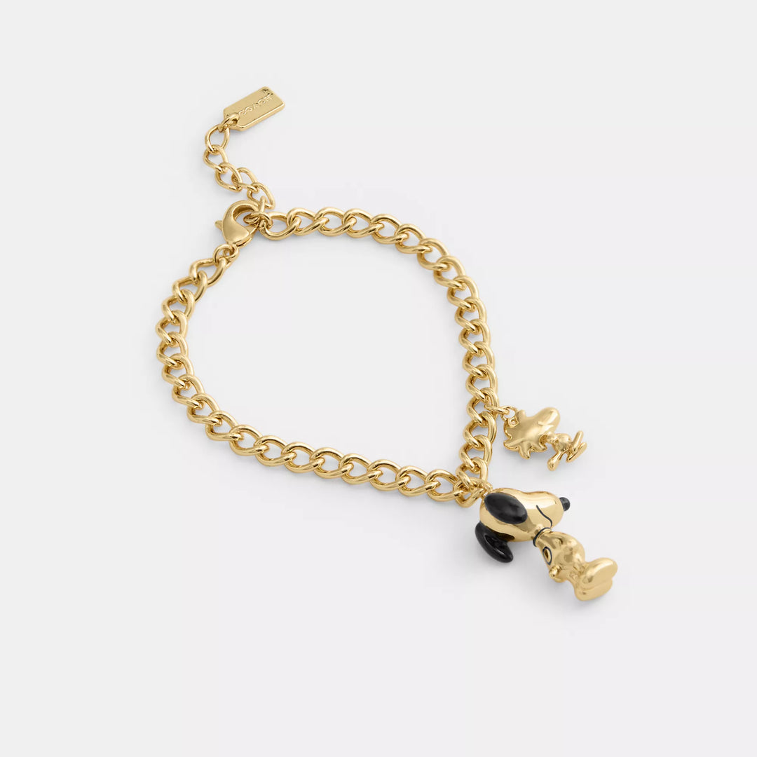 COACH x PEANUTS チャームブレスレット Coach Outlet Coach X Peanuts Snoopy And Woodstock Charm Bracelet