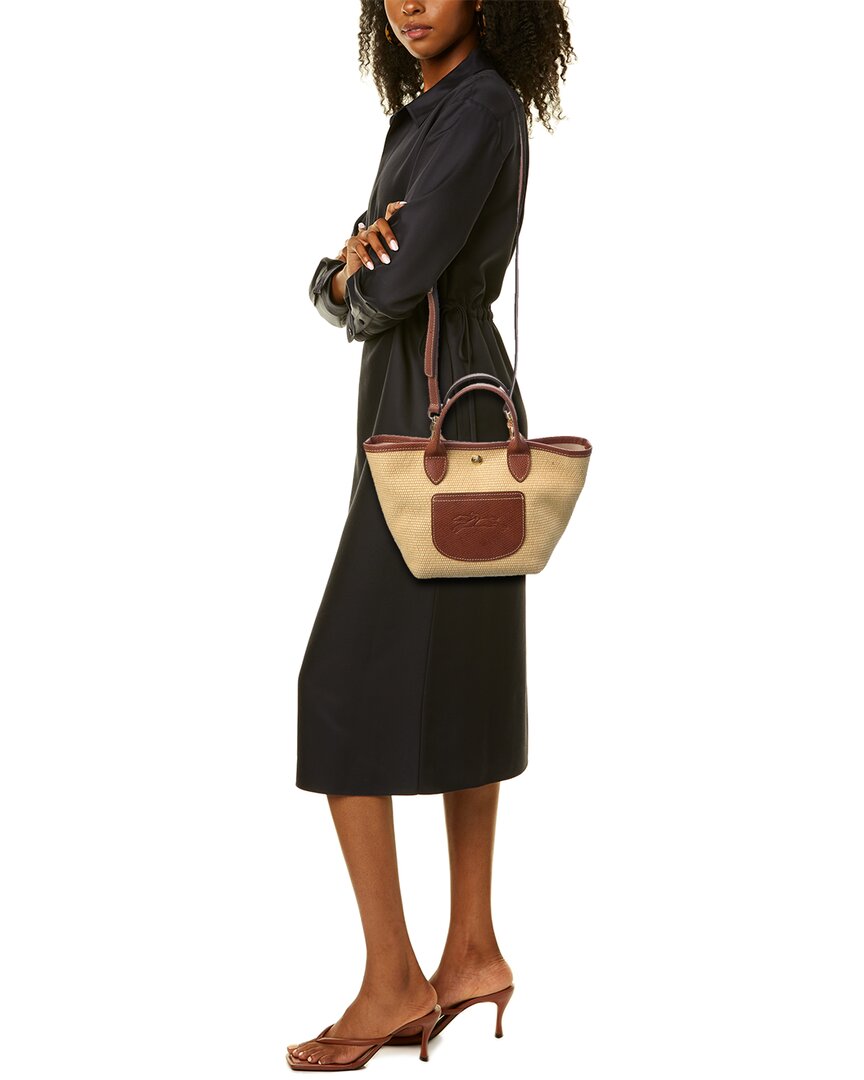 【関税・送料込み】LONGCHAMP NATURAL RAFFIA LE PLIAGE XS TOTE Longchamp Le Pliage Collection Xs Raffia Basket Bag | ShopSimon