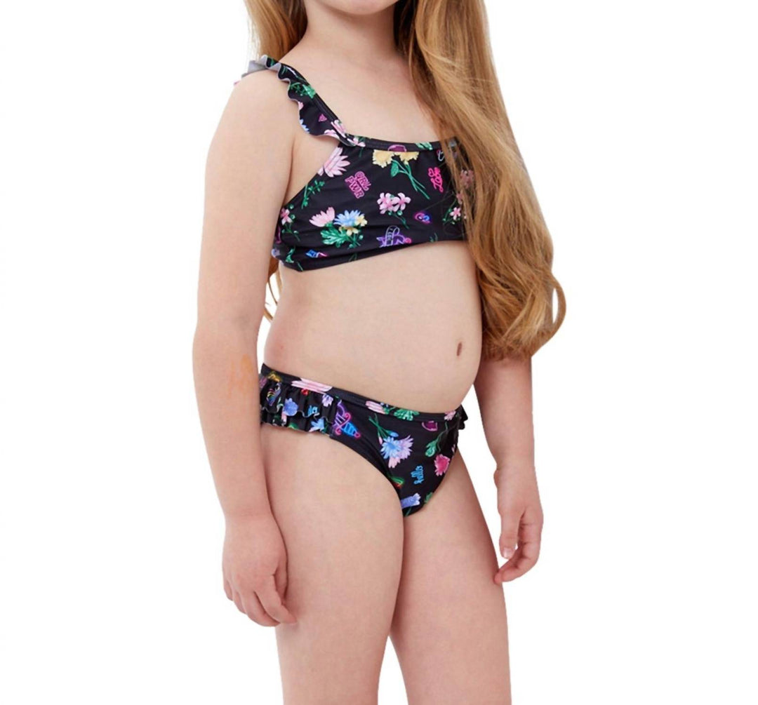 Gottex Girls Ruffle Bralette Bikini Top With Matching Bikini