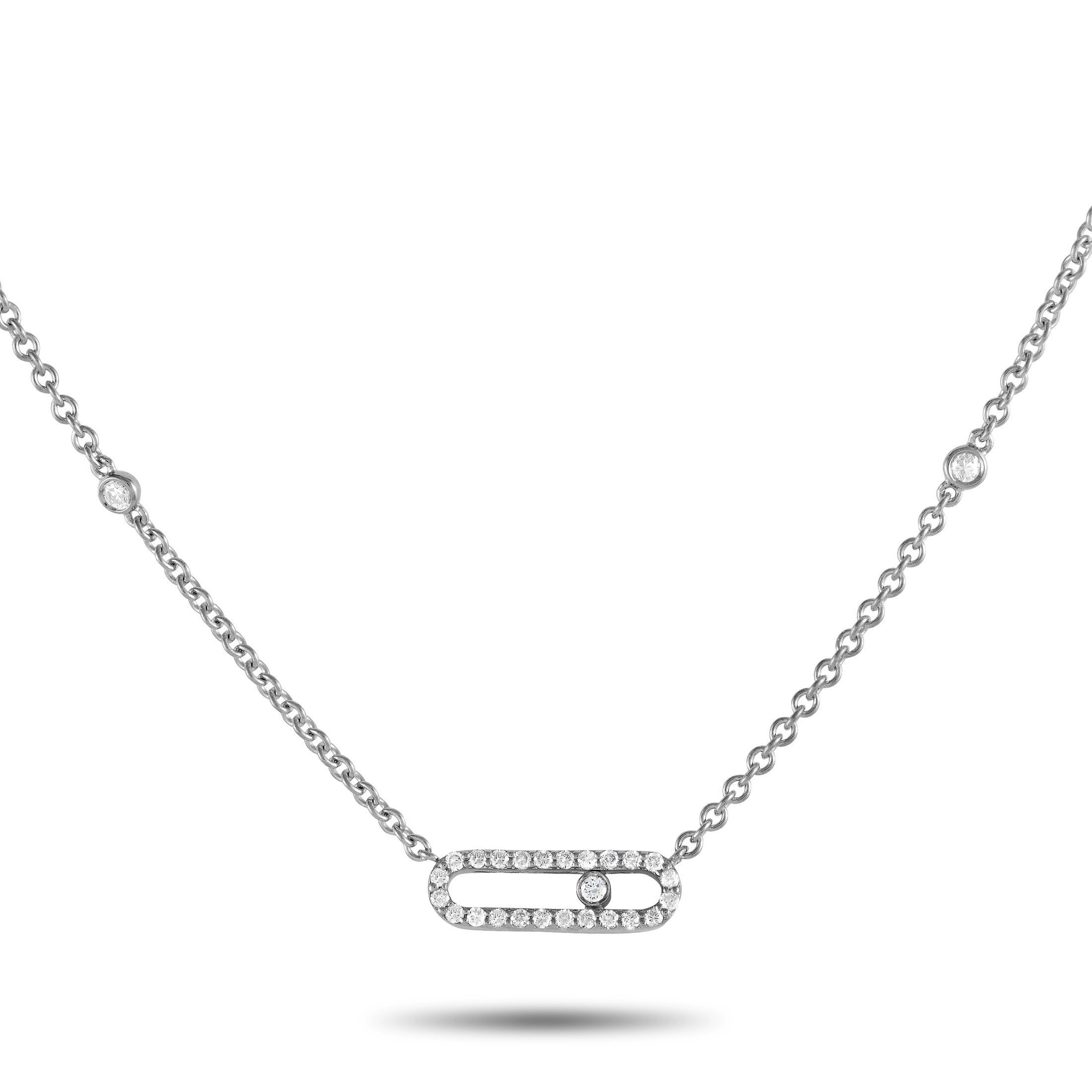 LB Exclusive LB Exclusive 18K White Gold 0.25ct Diamond Necklace PN15464-W,Specials : American Fashion Style Bags On Sale