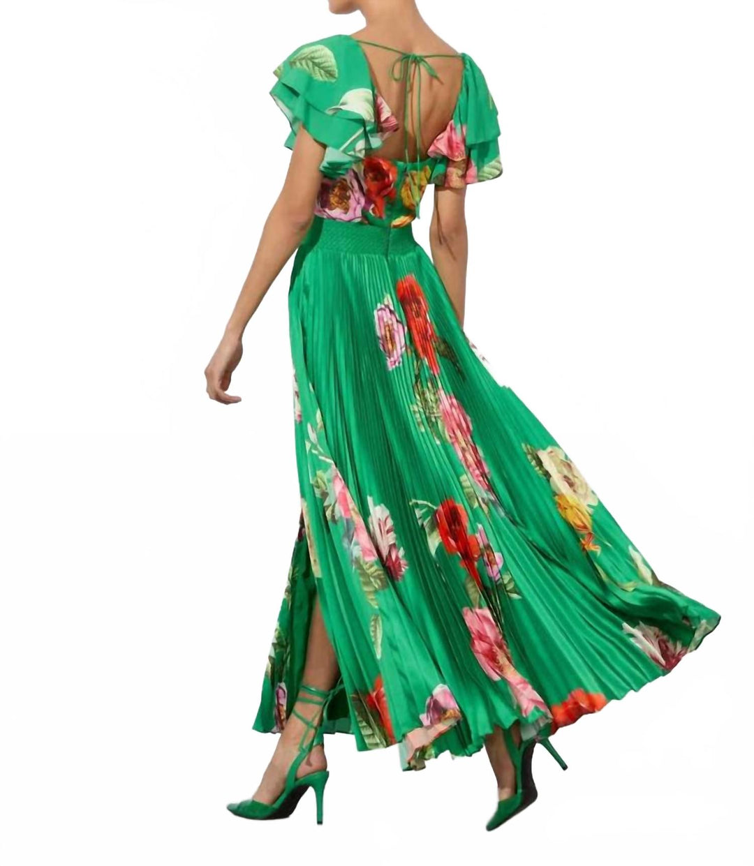 knee length dresses for ladies alice + olivia Halia Midi Dress In Hamptons Floral