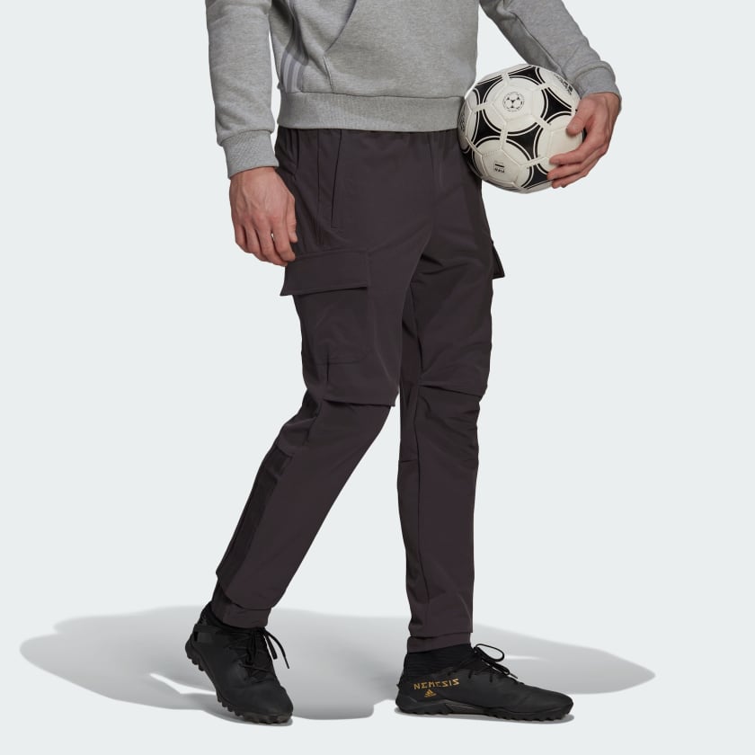 adidas Men's Mls Travel Pants (XS-XXL, Utility Black)