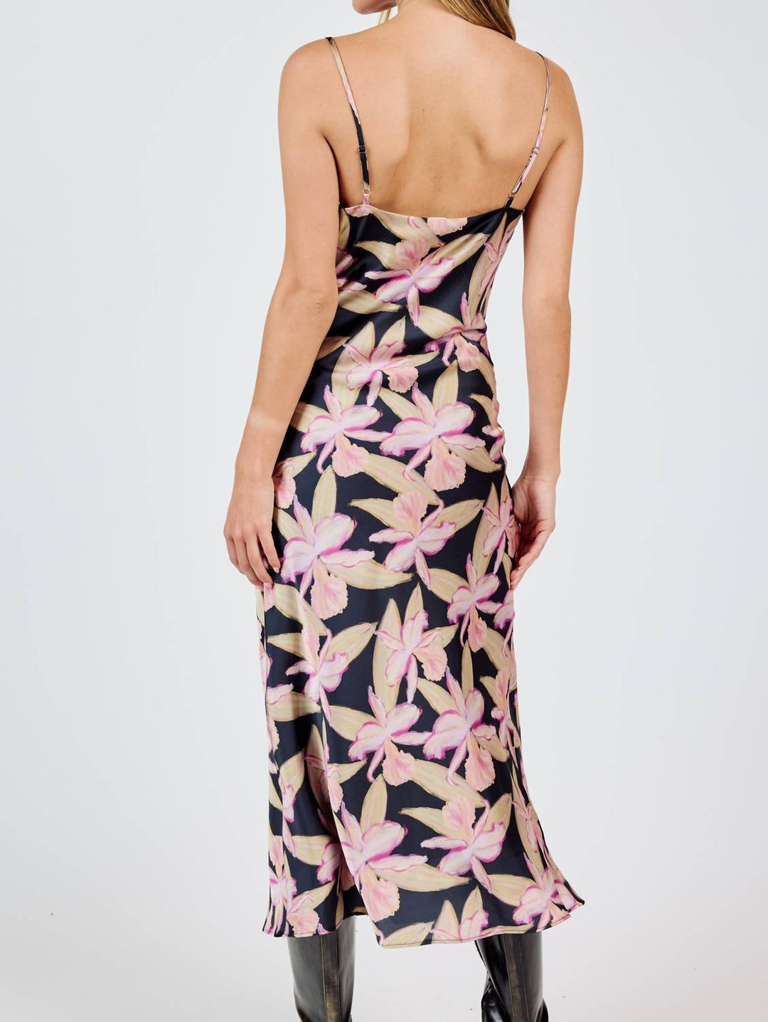 Sadie & Sage Candlelight Cowl Neck Dress In Multi