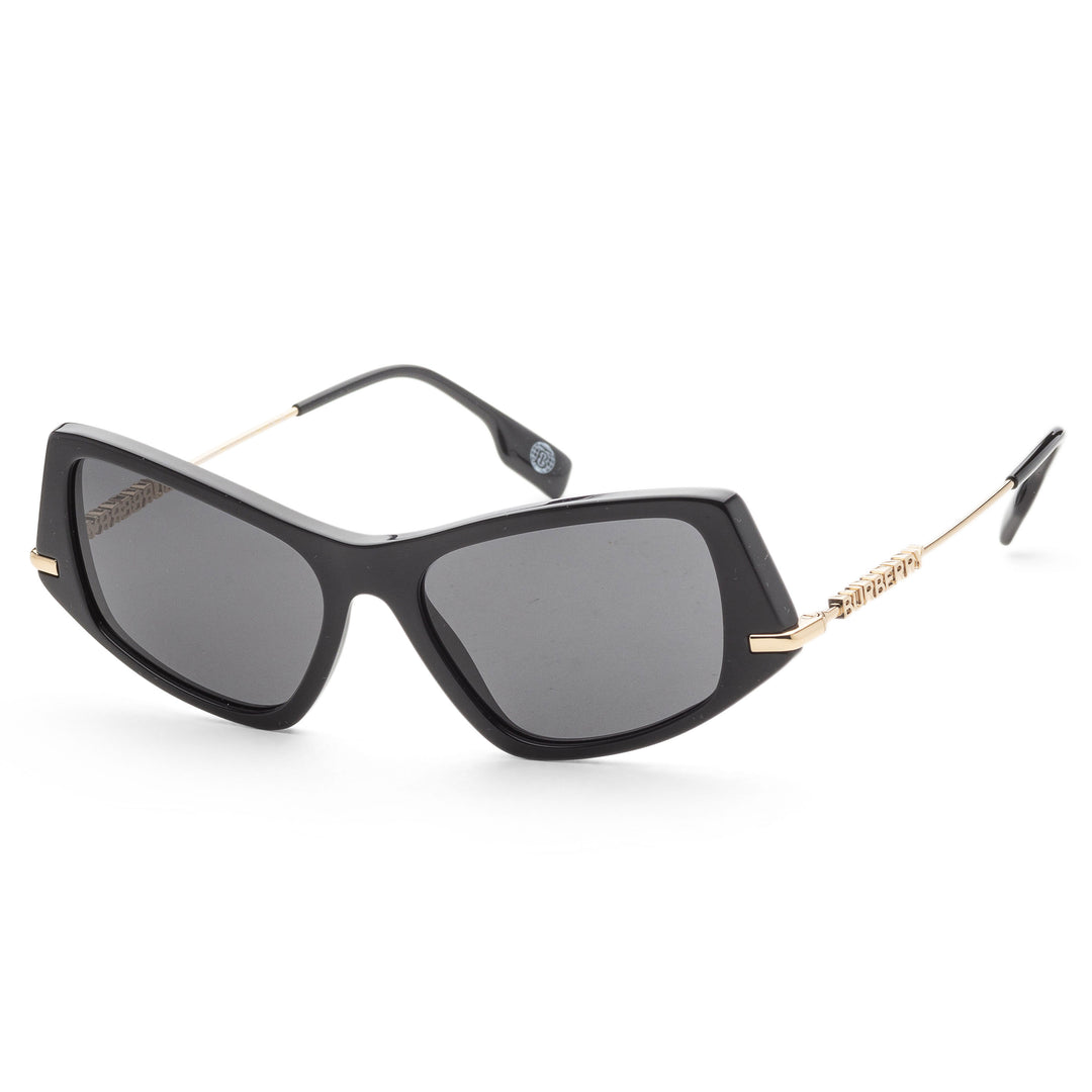 Black Burberry BE4408 Sunglasses - NEW Burberry Dark Grey Irregular Ladies Sunglasses BE4408 300187  main image 2