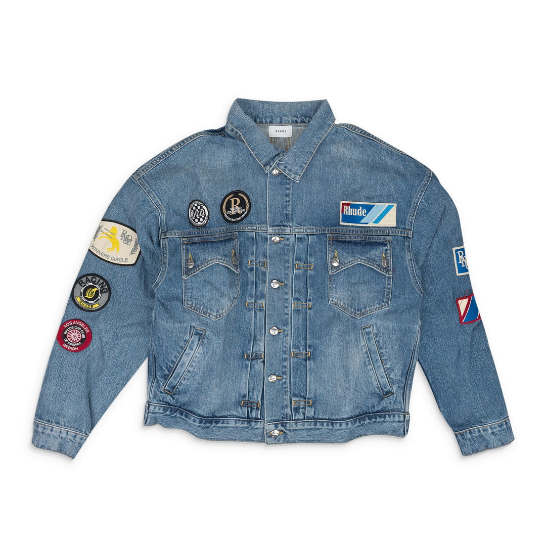 Rhude Indigo Patch Denim Jacket | ShopSimon Rhude Indigo Patch Denim Jacket | ShopSimon