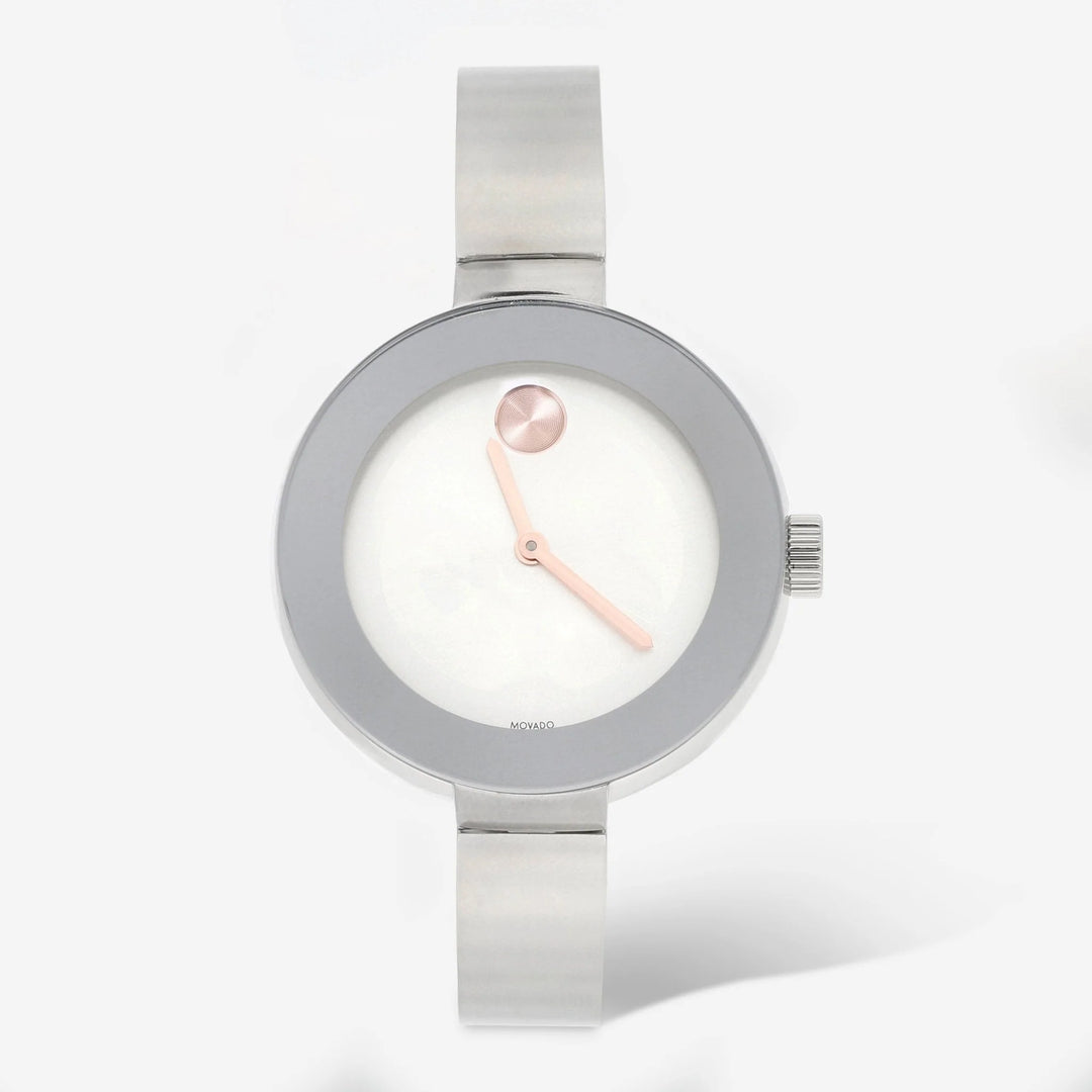 Brand New Movado Bold 3600194 34mm Silver
Stainless Steel Case with Silver. MOVADO BOLD 3600194 SILVER DIAL STAINLESS STEEL WOMENS WATCH  main image 3
