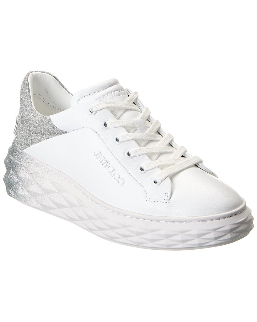 Jimmy Choo Diamond Maxi/f Ii Leather Sneaker | ShopSimon